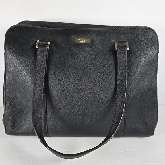 Kate Spade Newbury Lane Miles Black Saffiano Leather Shoulder Bag Designer Purse - Picture 1 of 16
